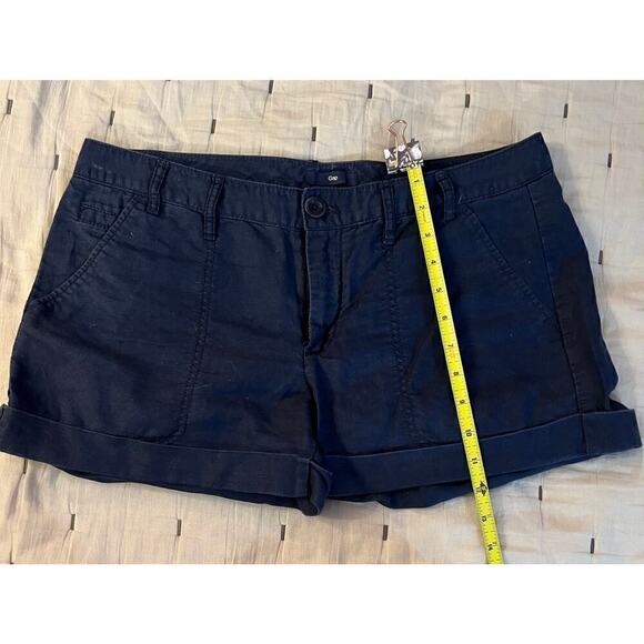 GAP Navy Blue Linen Shorts - Picture 1 of 4